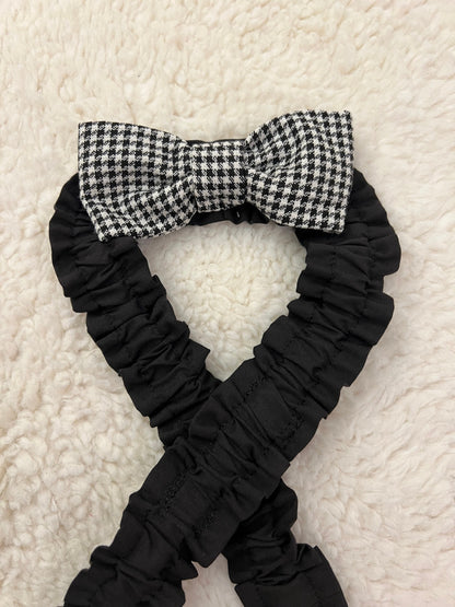Pañal cubre vientre para bulldog francés inglés macho, color negro liso, con tirantes de lazo, lavable para incontinentes