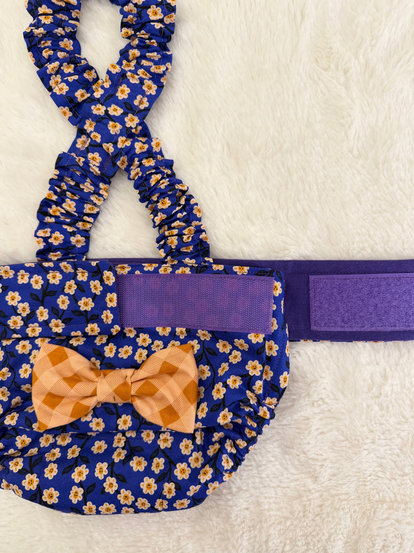 French Bulldog Heat Diaper (No Tail Hole) – Secure Suspender Fit, Washable & Escape-Proof - Chatty Garden - Wephies