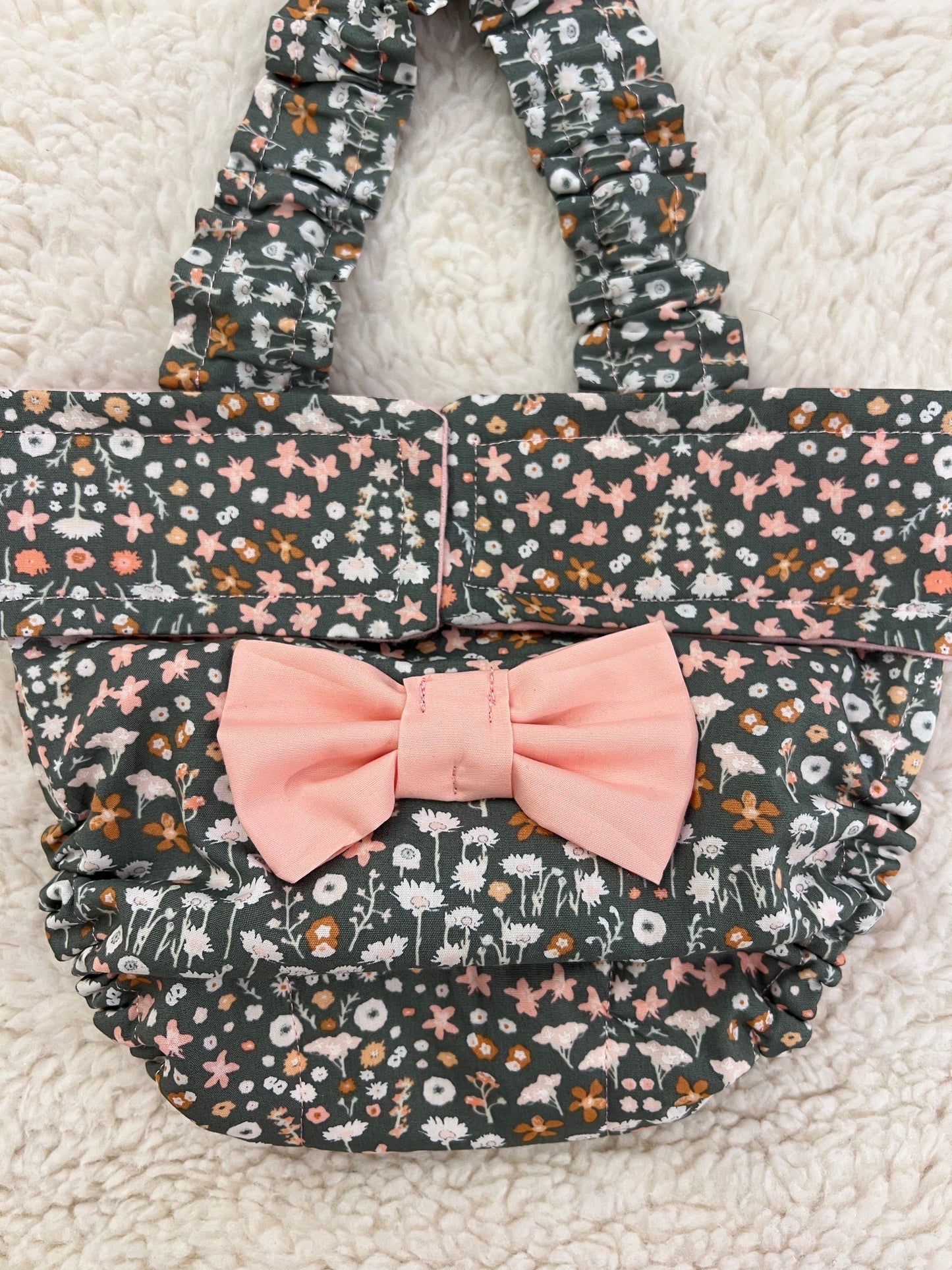 French Bulldog Diaper w Suspenders for Dog with Incontinence or Frenchie in Heat "Picturesque"