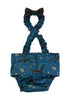 French Bulldog Male Belly Band Diaper with Suspenders: Midnight Galaxy Dragon - Wephies