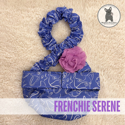 Juego de 3 cubrepañales con tirantes para bulldog francés o inglés hembra