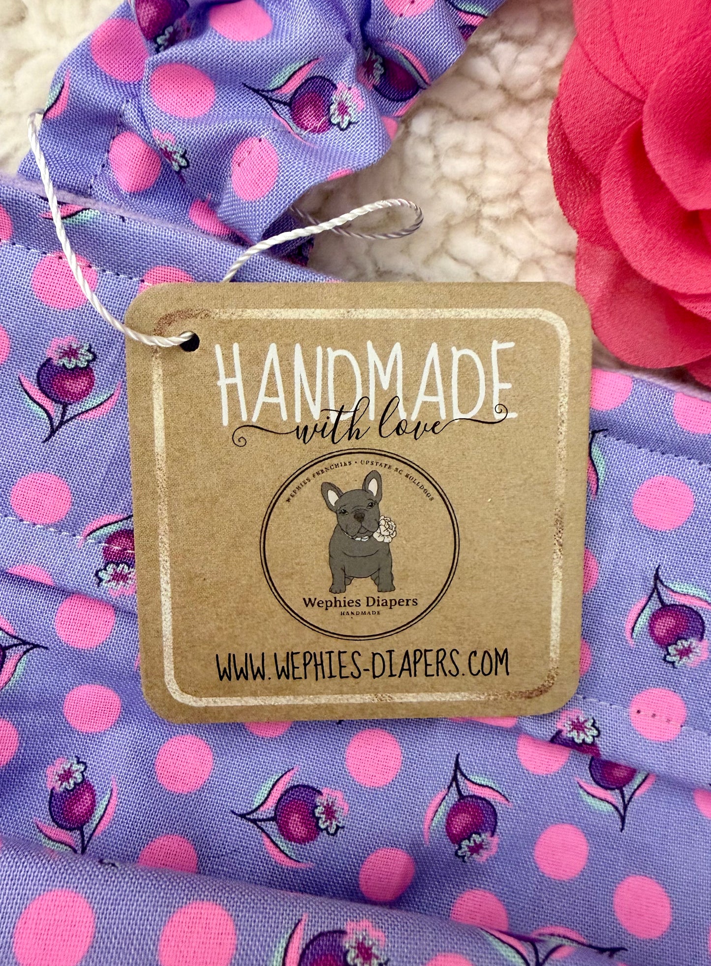 PAÑAL PARA BULLDOG FRANCÉS HEMBRA SIN AGUJERO PARA LA Cola Tula Impending Bloom con tirantes, pantalones de calor para perra, para mamá perra