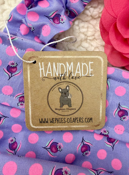 PAÑAL PARA BULLDOG FRANCÉS HEMBRA SIN AGUJERO PARA LA Cola Tula Impending Bloom con tirantes, pantalones de calor para perra, para mamá perra
